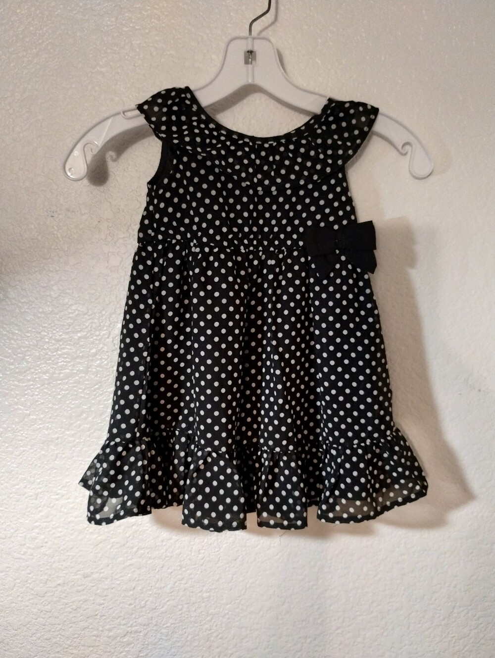 Koalababy Dress Black White Polka Dot Size 18 Months